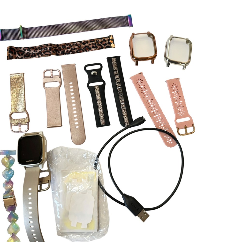 Garmin Venu SQ Smart Watch Fitness Tracker Rose Gold with Interchangeable Bands - Picture 4 of 7